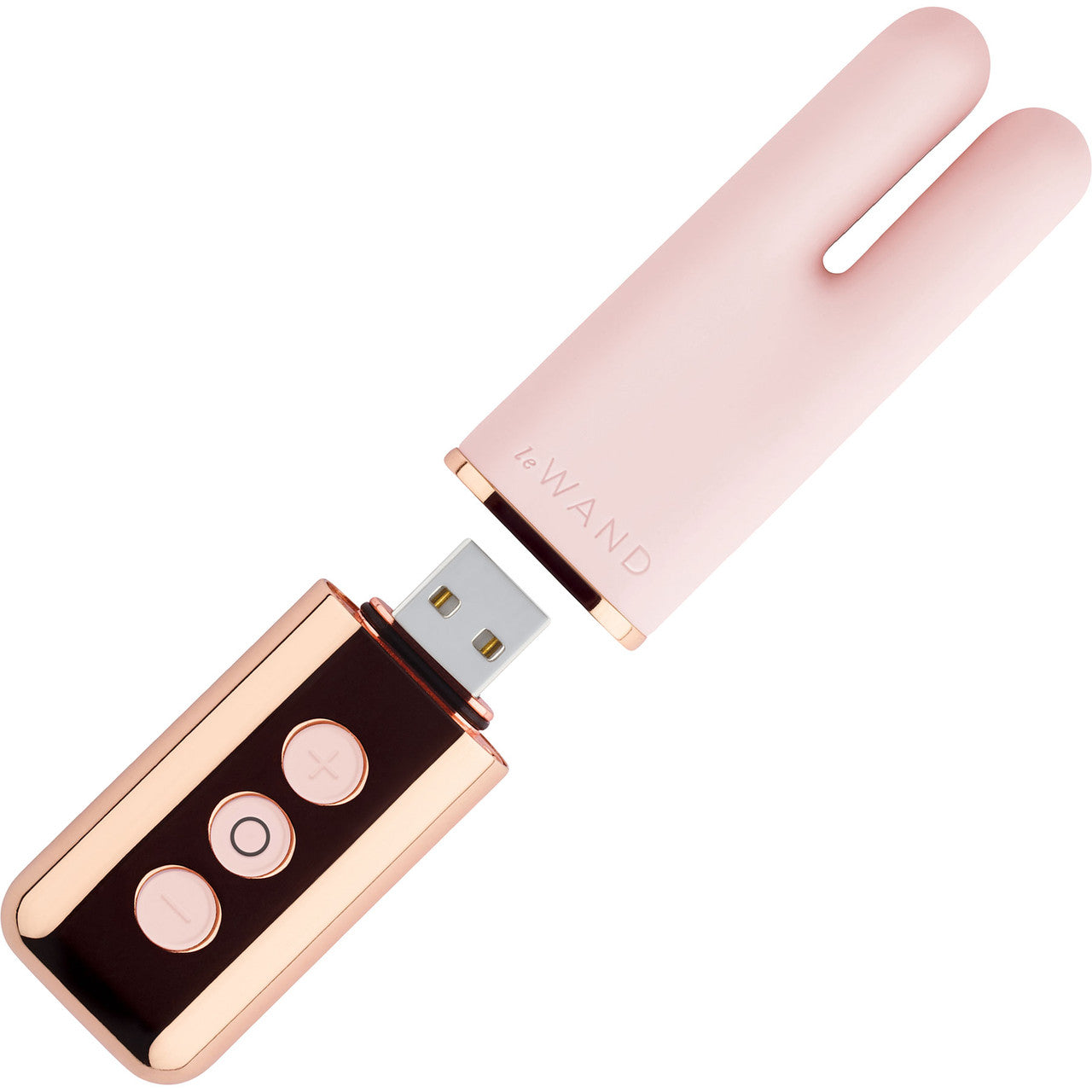 Le Wand Deux Rechargeable Dual Tipped Vibrator - Rose Gold