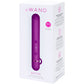 Le Wand Baton Rechargeable Vibrator With Textured Silicone Ring - Cherry Purple