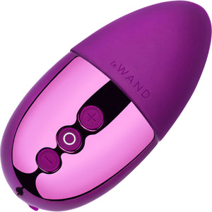 Le Wand Point Rechargeable Waterproof Palm Sized Vibrator - Cherry Purple