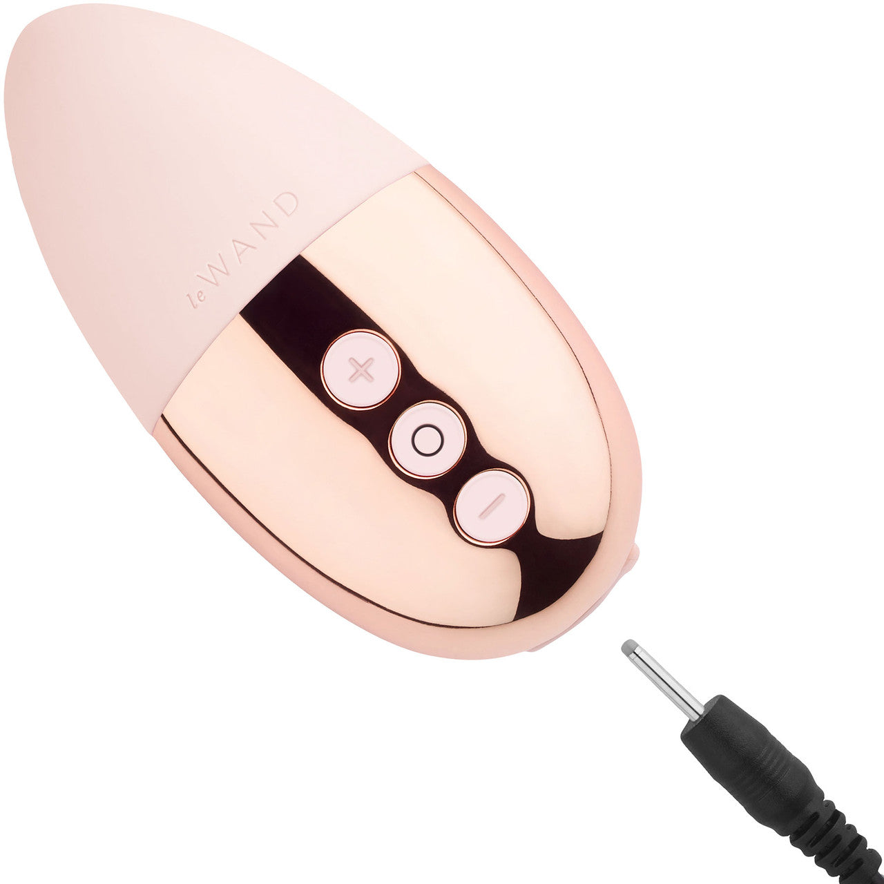 Le Wand Point Rechargeable Waterproof Palm Sized Vibrator - Rose Gold