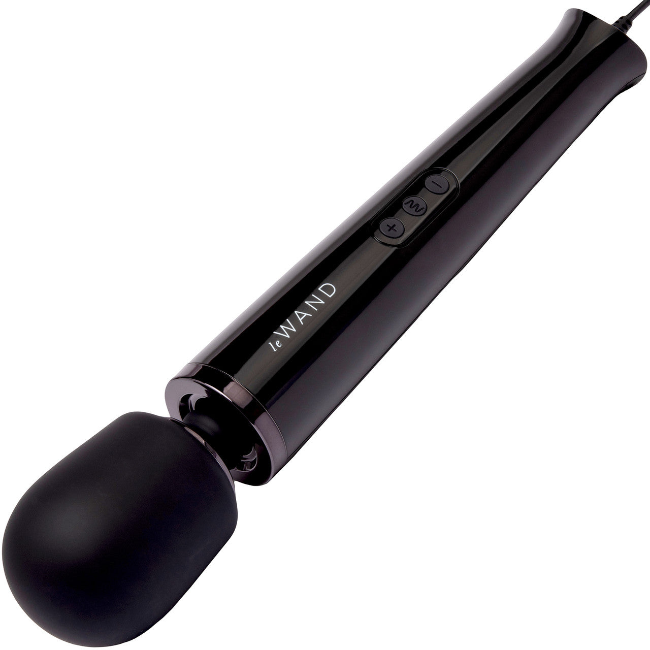 Le Wand Plug-In Vibrating Body Massager - Black