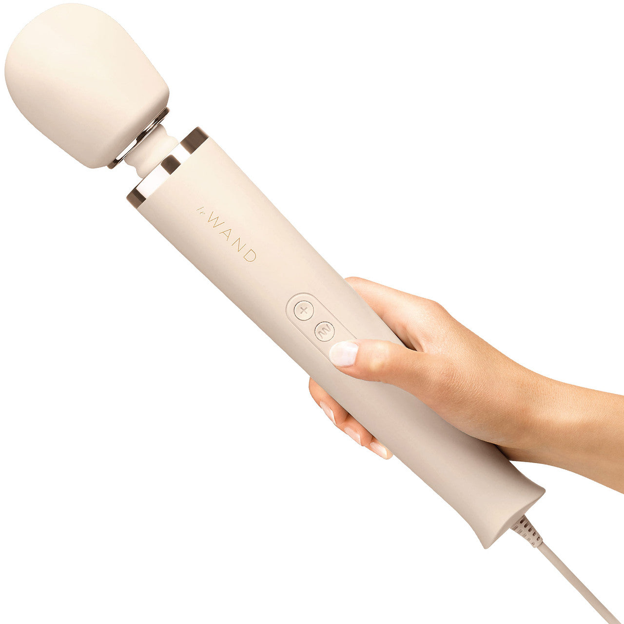 Le Wand Plug-In Vibrating Body Massager - Cream