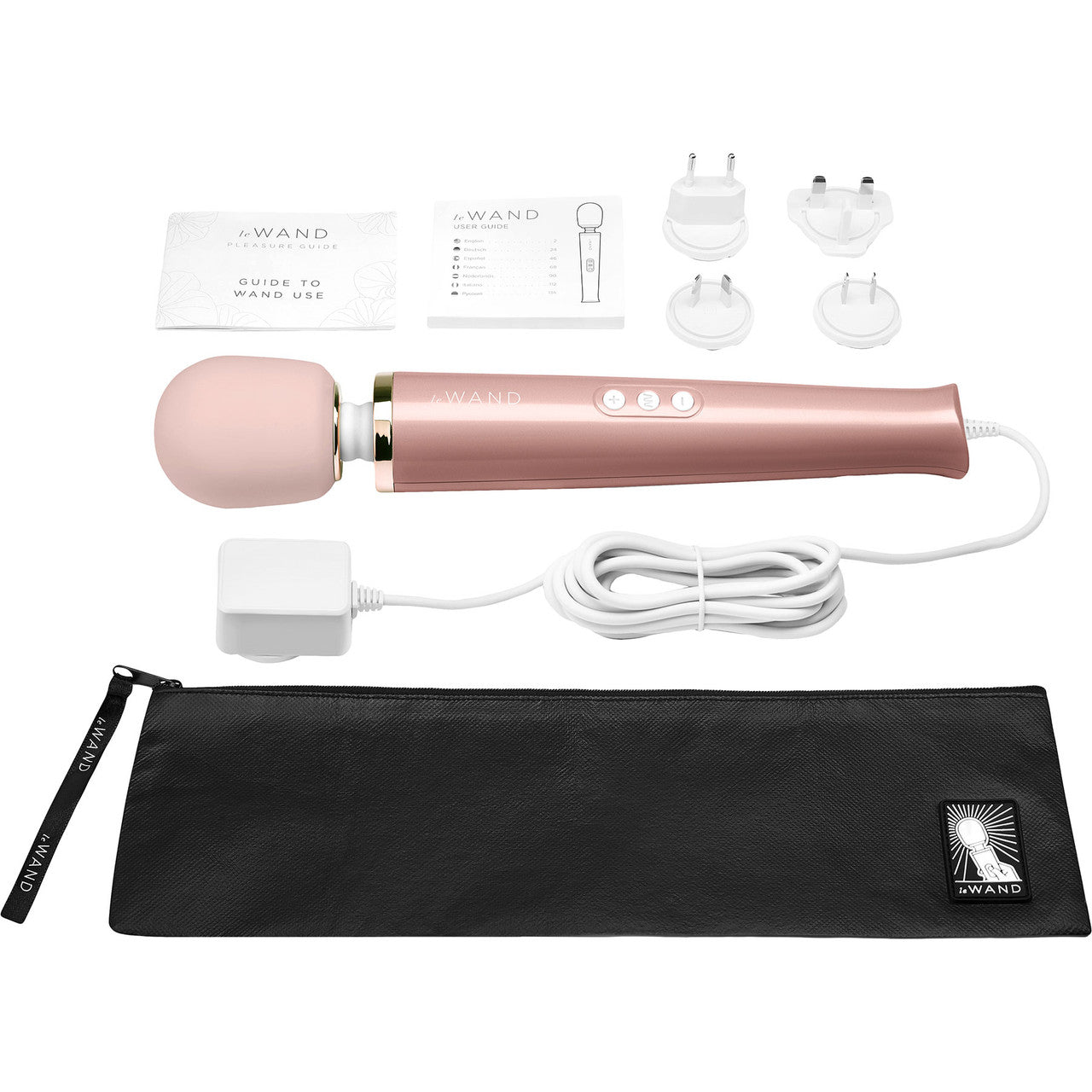 Le Wand Plug-In Vibrating Body Massager - Rose Gold