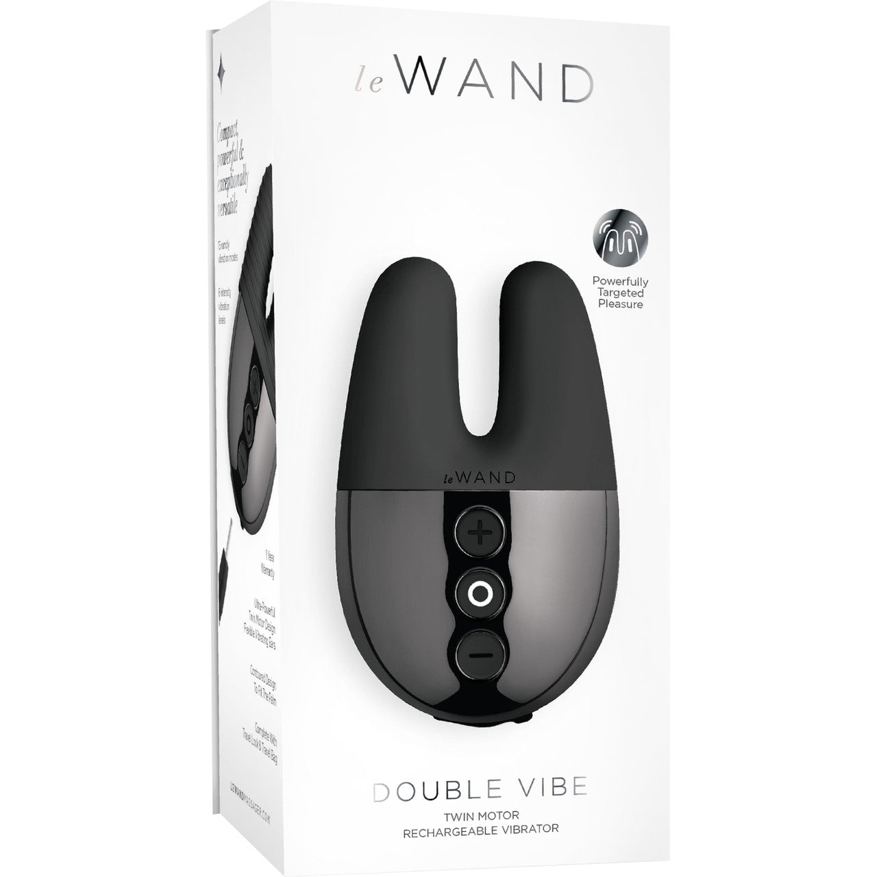 Le Wand Double Vibe Waterproof Rechargeable Vibrator - Black