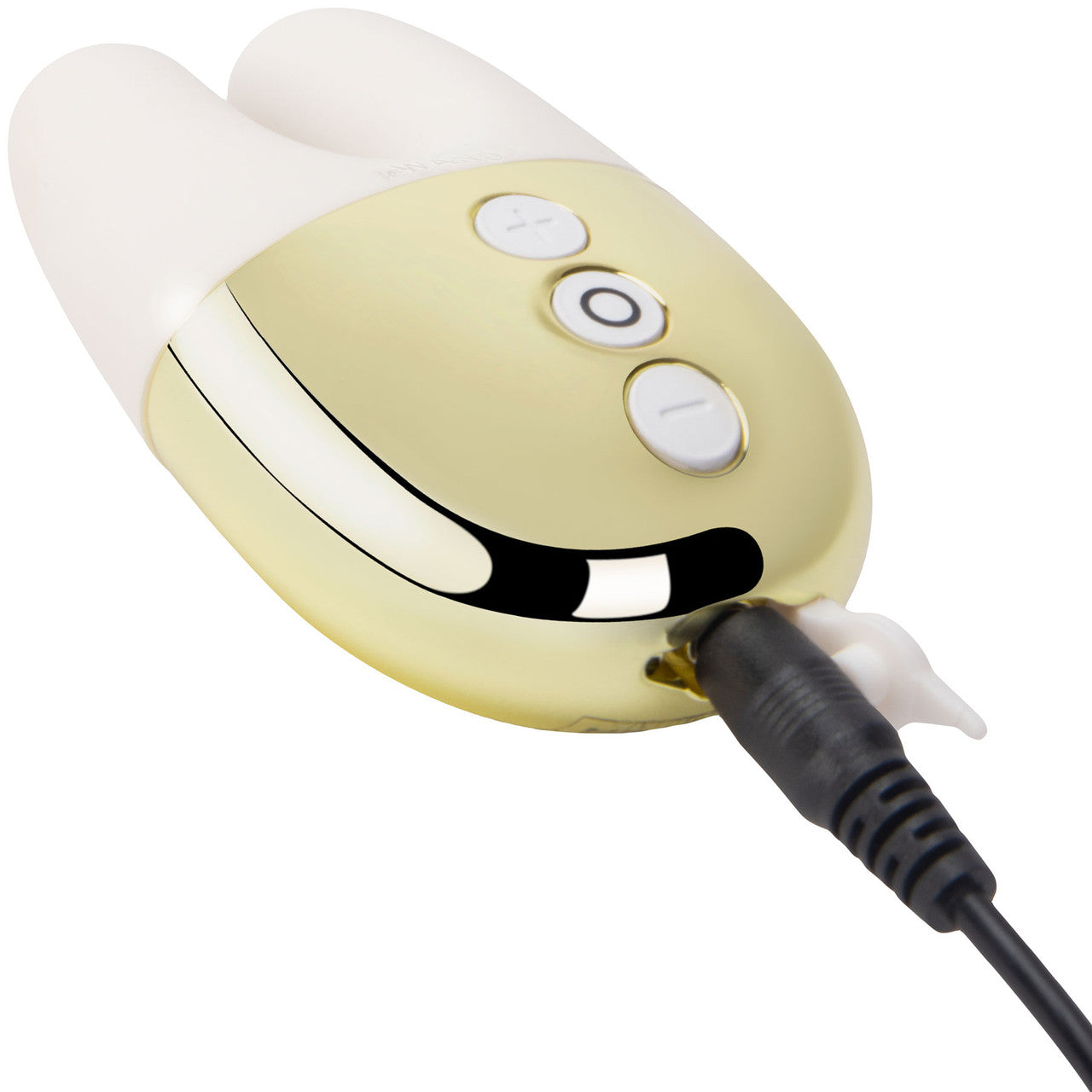 Le Wand Double Vibe Waterproof Rechargeable Vibrator - White & Gold