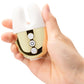 Le Wand Double Vibe Waterproof Rechargeable Vibrator - White & Gold