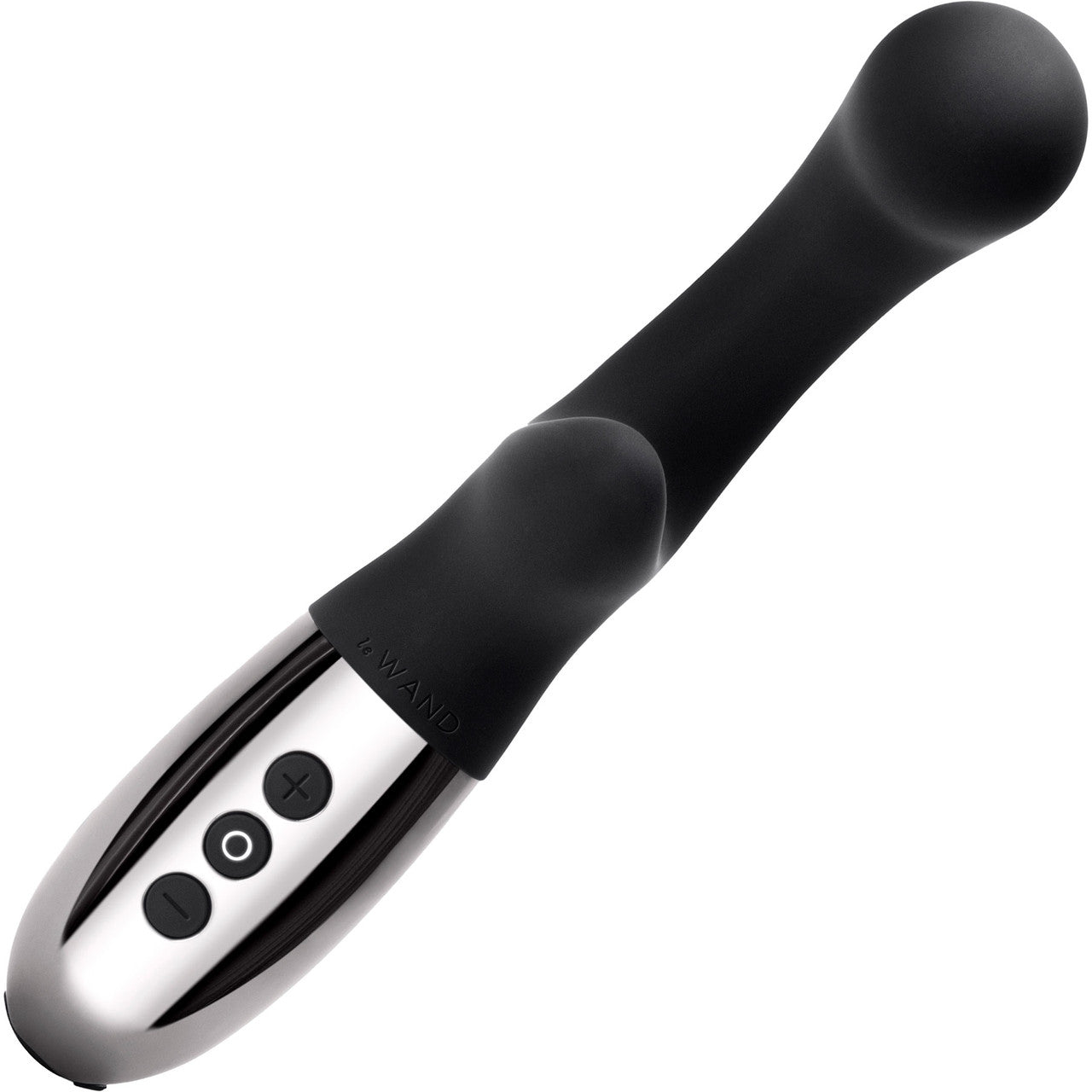 Le Wand XO Waterproof Rechargeable Silicone Dual Stimulation Vibrator - Black