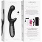 Le Wand XO Waterproof Rechargeable Silicone Dual Stimulation Vibrator - Black