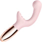 Le Wand XO Waterproof Rechargeable Silicone Dual Stimulation Vibrator - Rose Gold