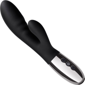 Le Wand Blend Waterproof Rechargeable Silicone Dual Stimulation Vibrator - Black