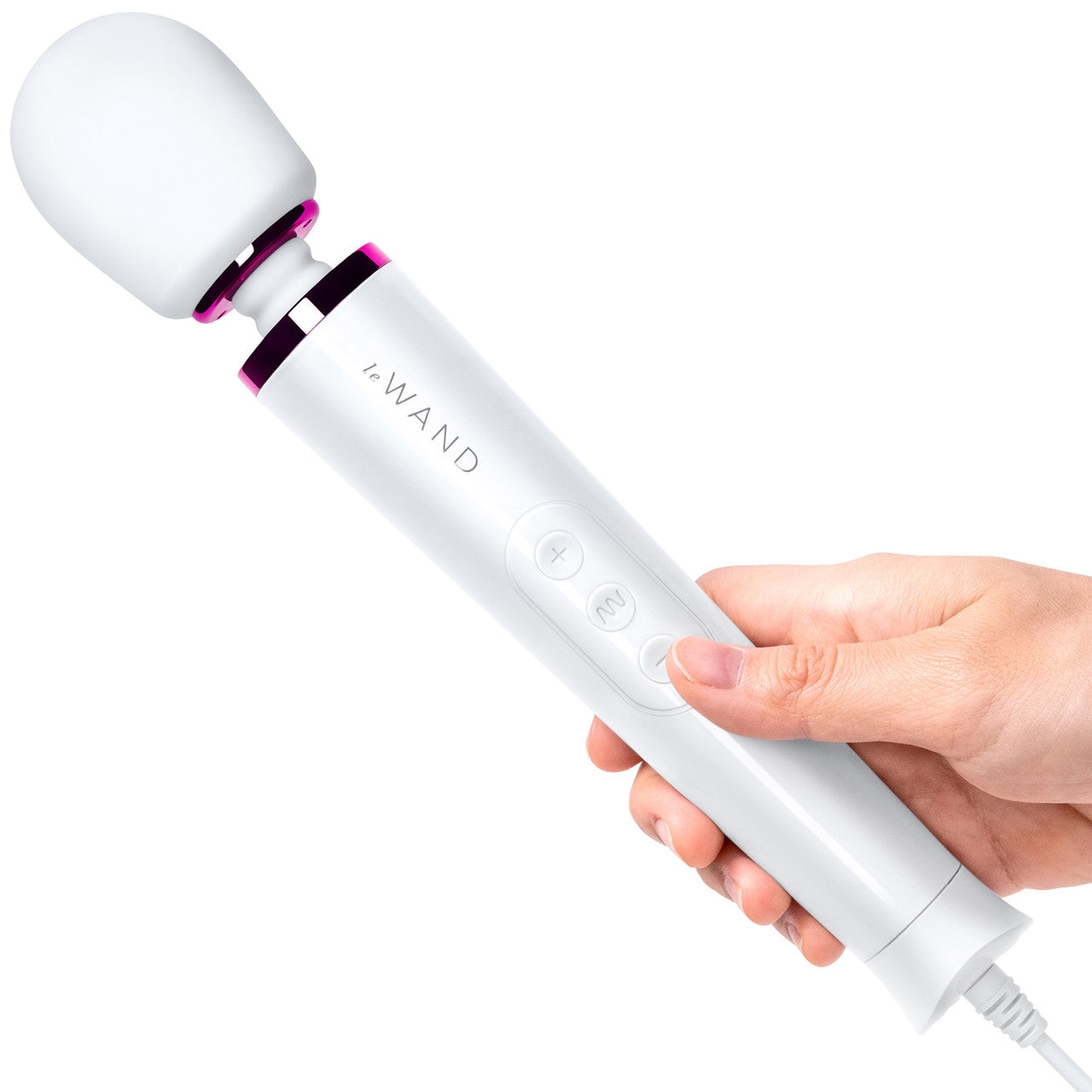 Le Wand Powerful Petite Plug-In Vibrating Body Massager - White Le Wand Powerful Petite Plug-In Vibrating Body Massager - White