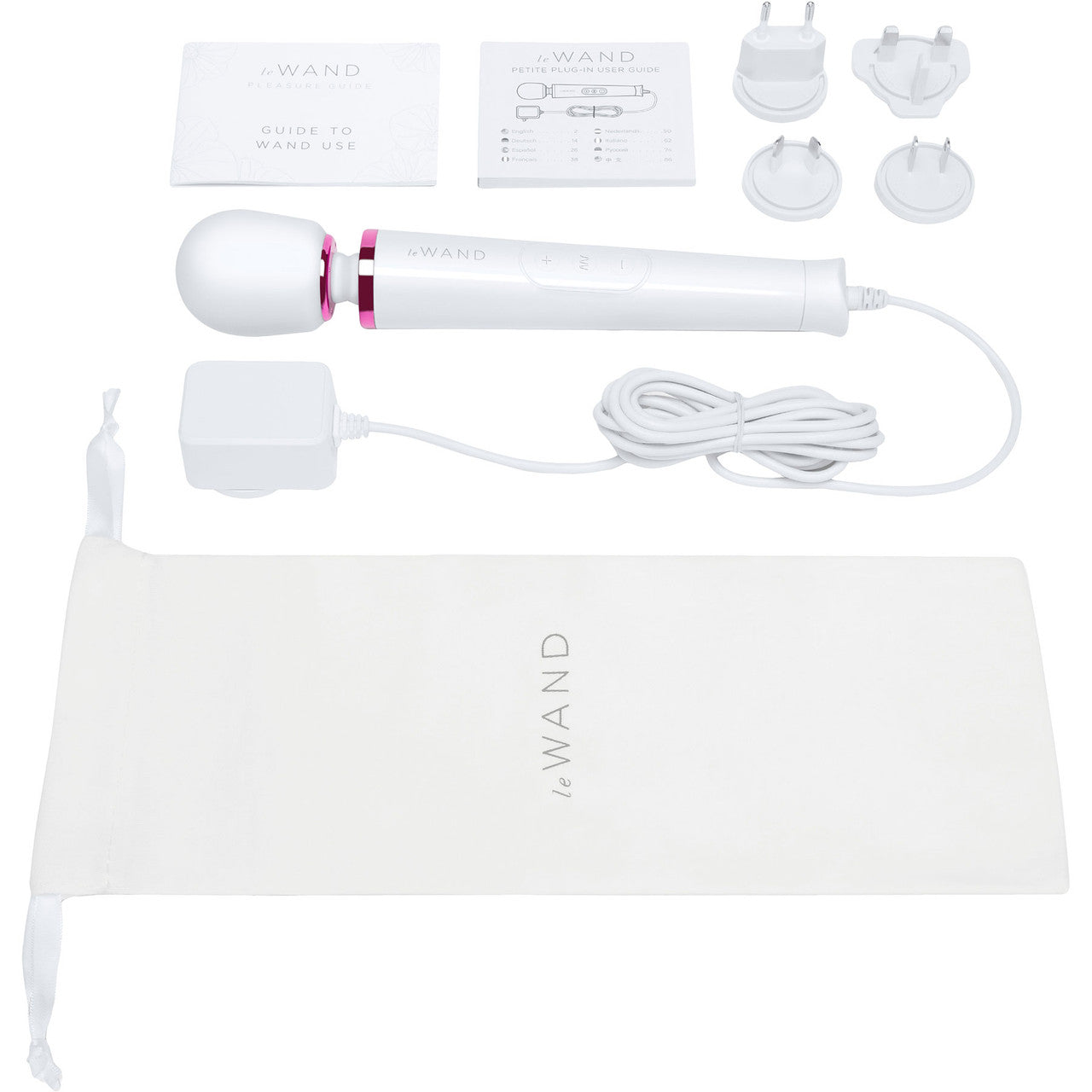 Le Wand Powerful Petite Plug-In Vibrating Body Massager - White