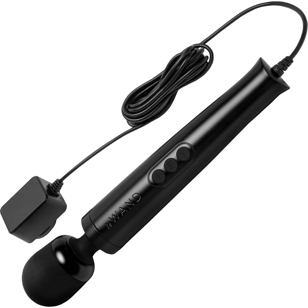 Le Wand Die Cast Plug-In Vibrating Body Massager - Black