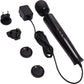 Le Wand Die Cast Plug-In Vibrating Body Massager - Black