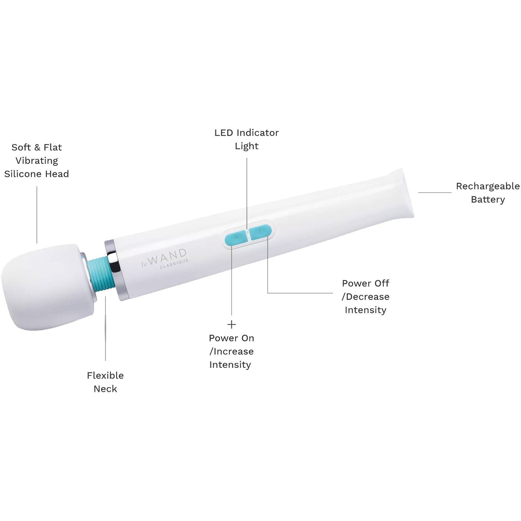 Le Wand Classique Cordless Original Rechargeable Vibrating Massager