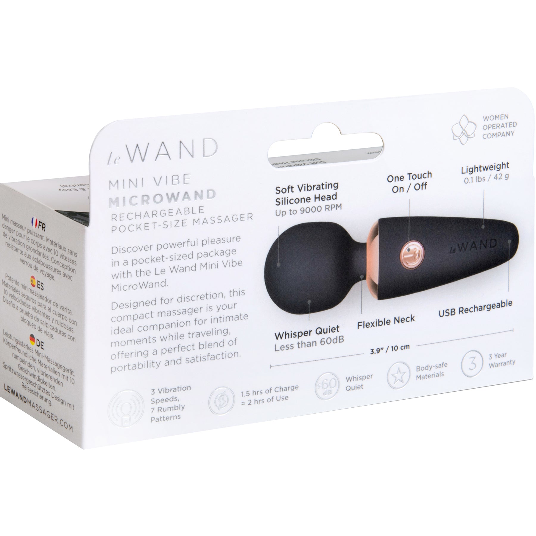 Le Wand Mini Micro Wand Rechargeable Pocket-Size Massager Le Wand Mini Micro Wand Rechargeable Pocket-Size Massager