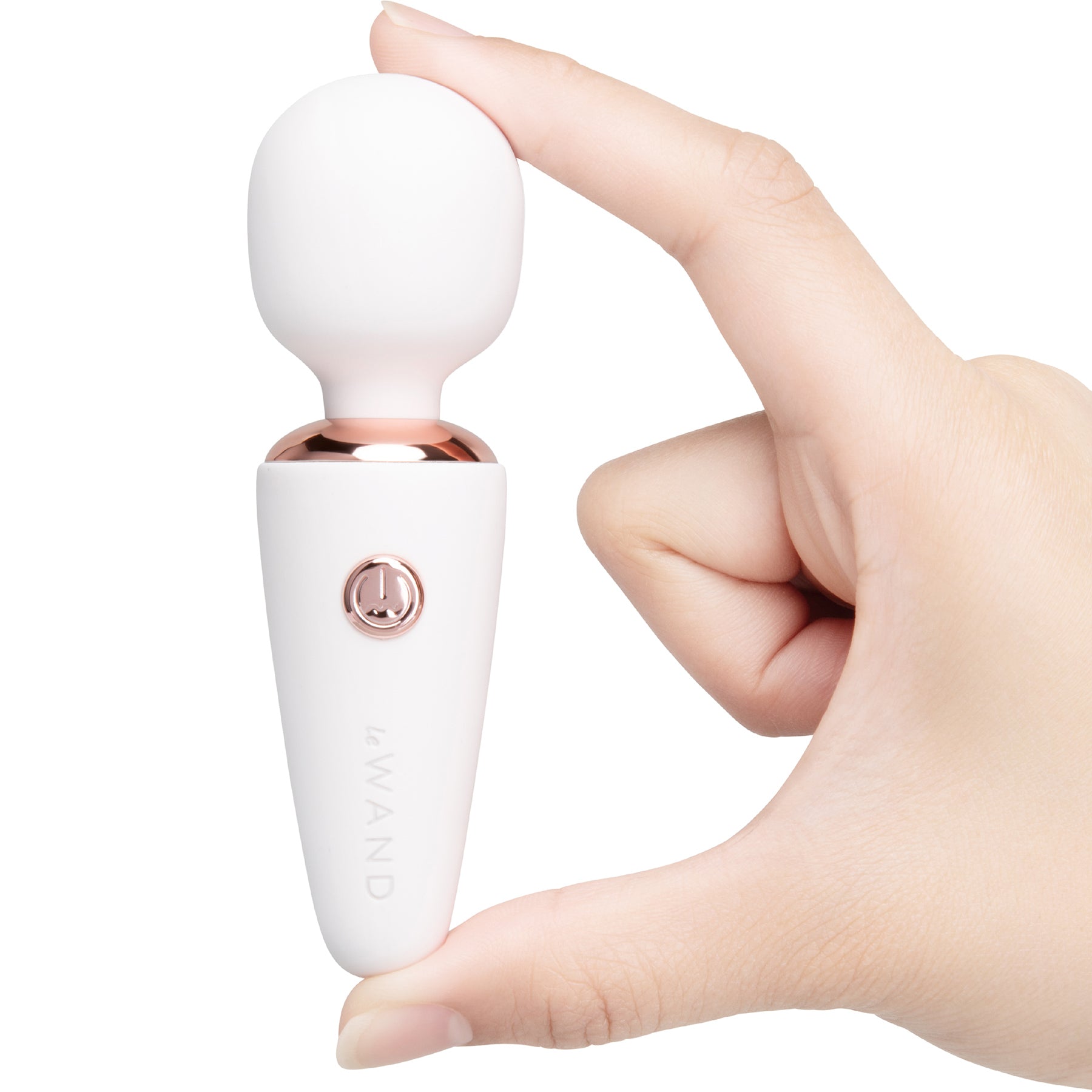 Le Wand Mini Micro Wand Rechargeable Pocket-Size Massager - White