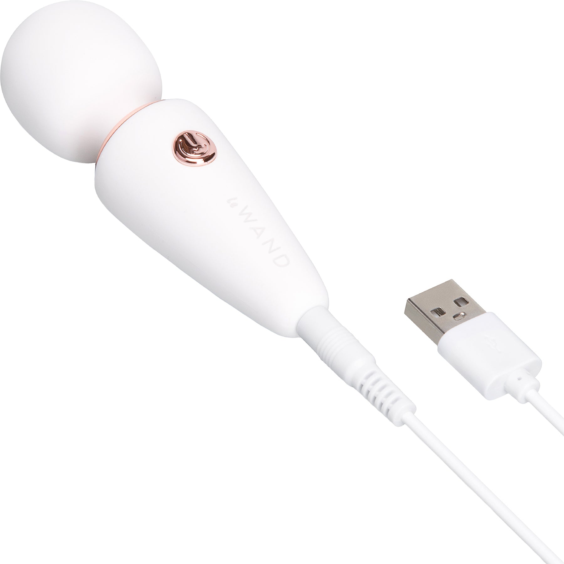 Le Wand Mini Micro Wand Rechargeable Pocket-Size Massager - White