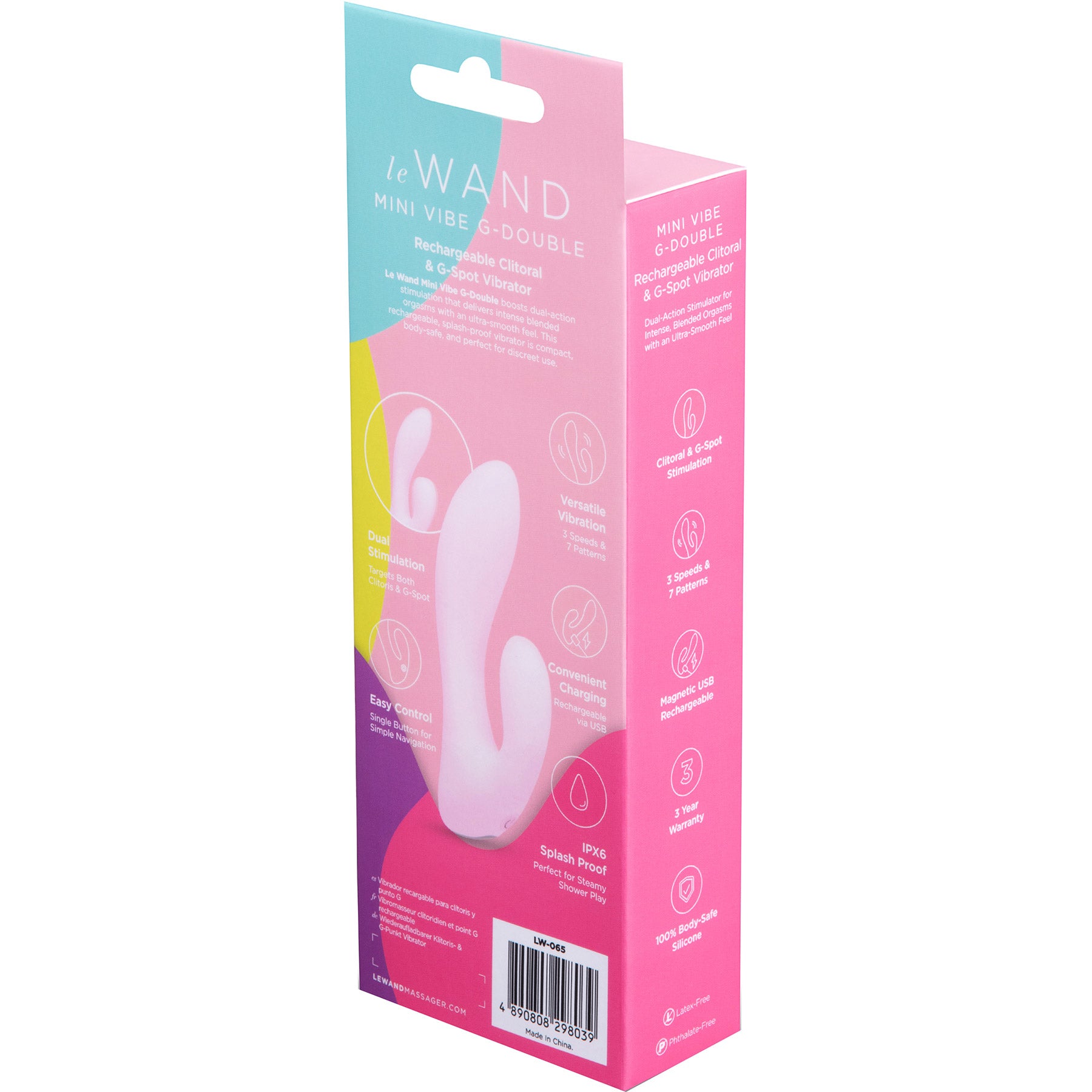 Le Wand Mini Vibe G-Double Rechargeable Clitoral & G-Spot Rabbit Vibrator