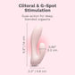 Le Wand Mini Vibe G-Double Rechargeable Clitoral & G-Spot Rabbit Vibrator