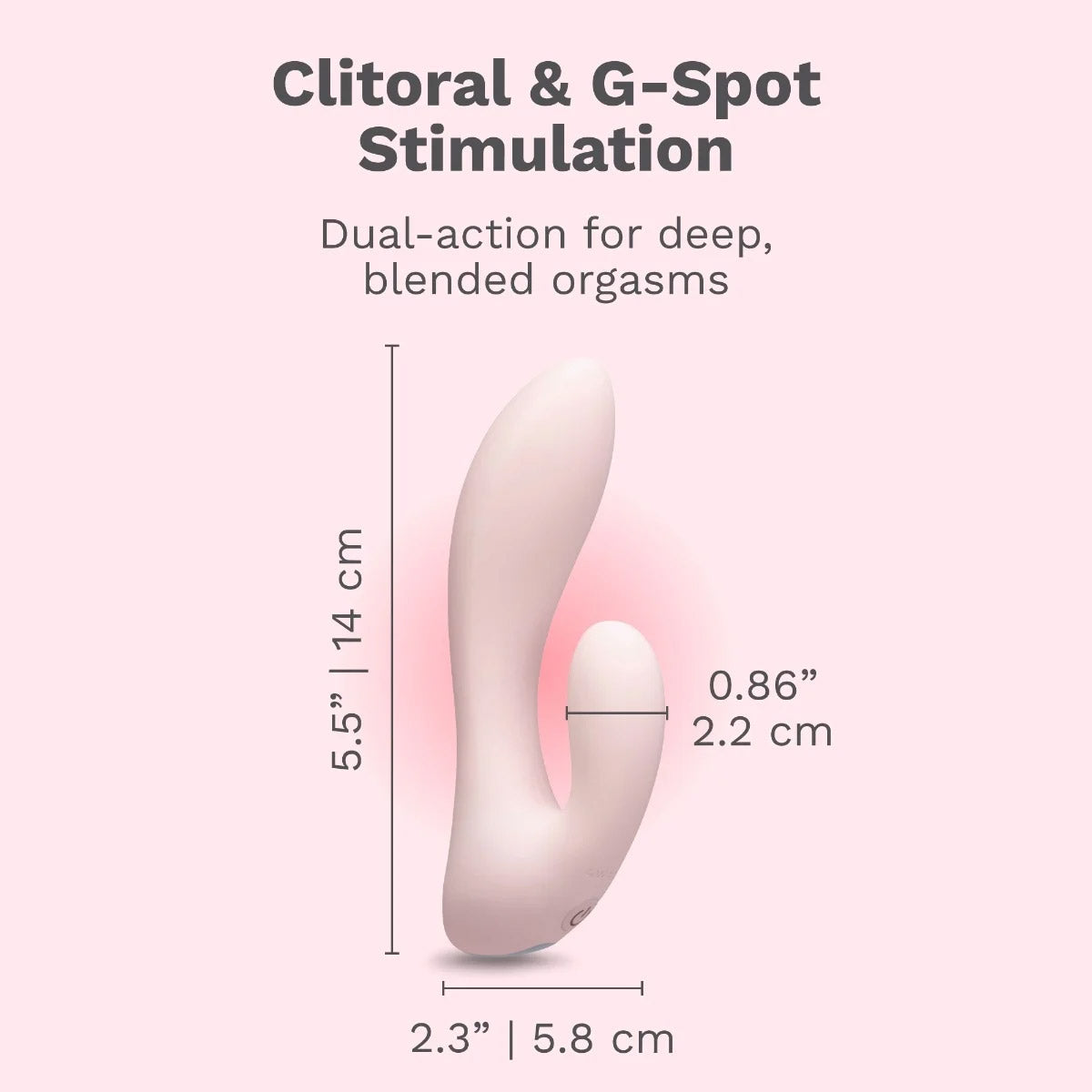 Le Wand Mini Vibe G-Double Rechargeable Clitoral & G-Spot Rabbit Vibrator