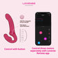 Lovense Lapis App Enabled Silicone Waterproof Rechargeable Double-Ended Vibrating Strapless Strap-On