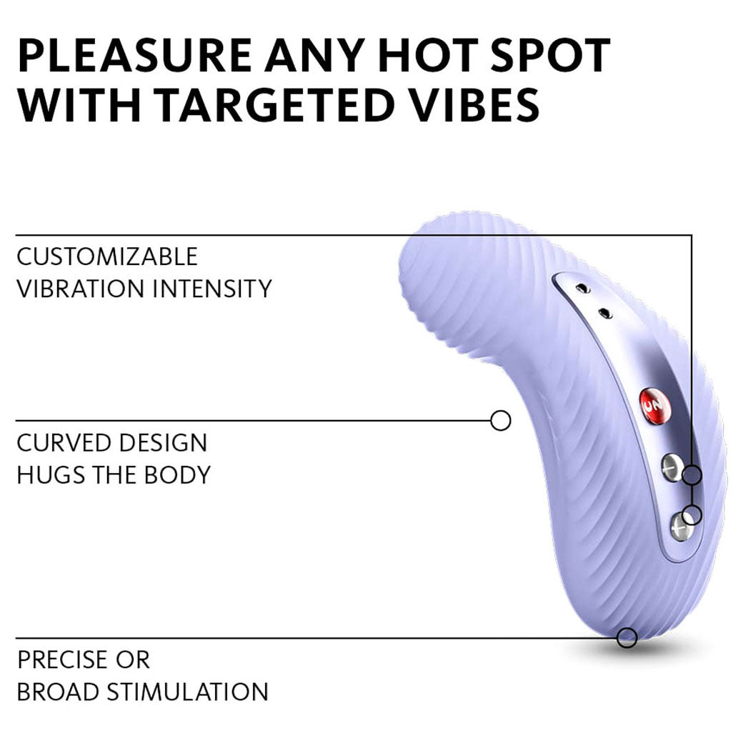 Fun Factory LAYA III Rechargeable Waterproof LAY-ON Vibrator - Soft Violet