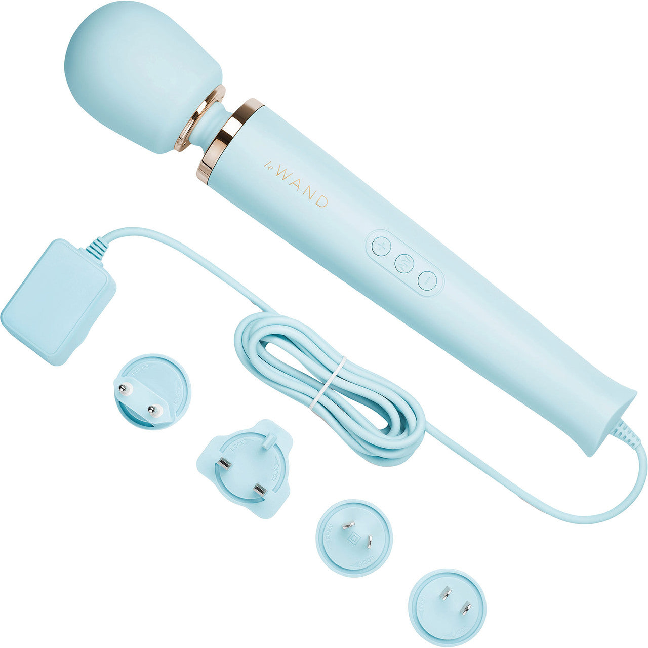 Le Wand Plug-In Vibrating Body Massager - Sky Blue