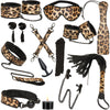 Vivid Bondage Leopard Print 13 Piece Soft Bondage Kit By Liebe Seele