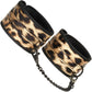 Vivid Bondage Leopard Print 13 Piece Soft Bondage Kit By Liebe Seele - Ankle Cuffs