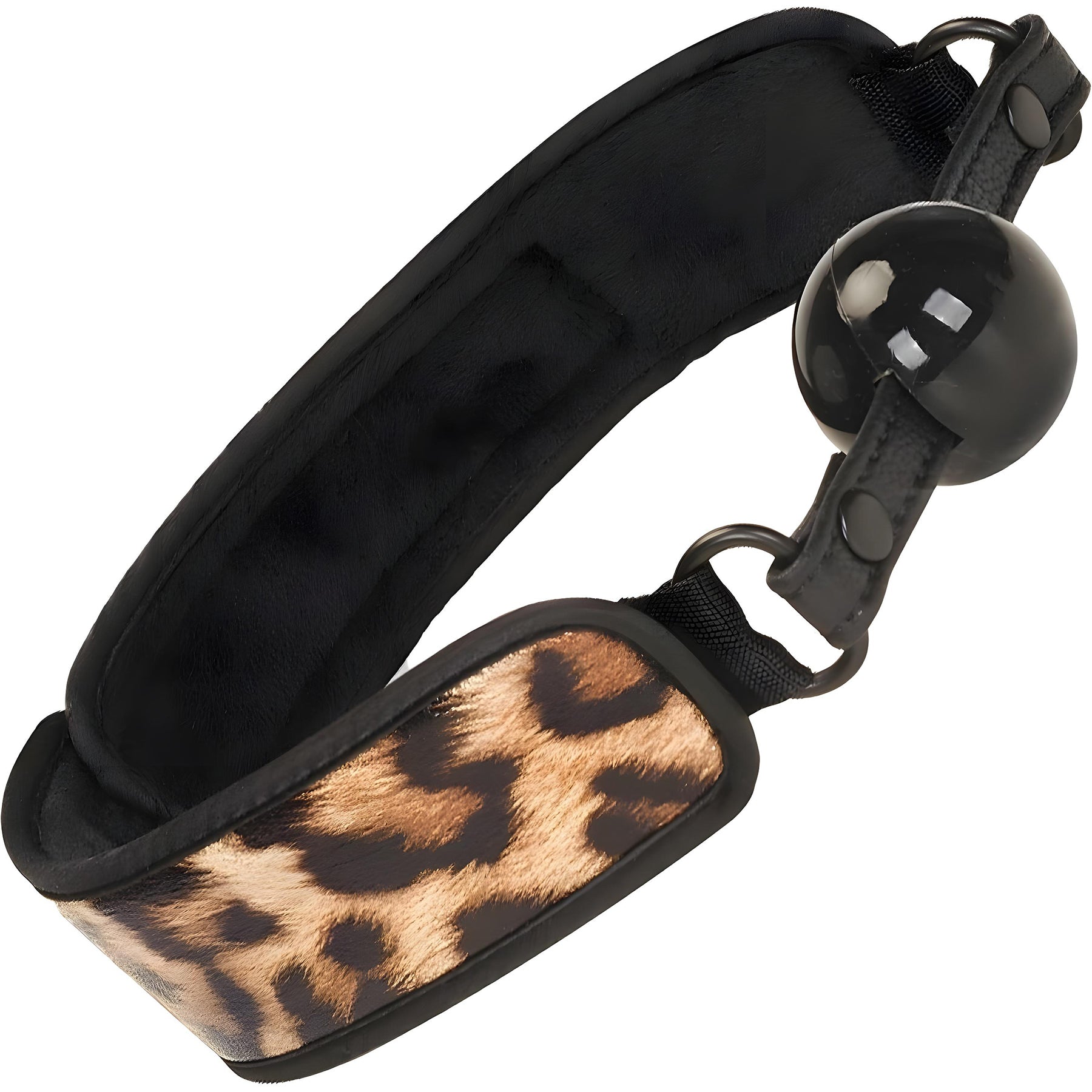 Vivid Bondage Leopard Print 13 Piece Soft Bondage Kit By Liebe Seele - Ball Gag