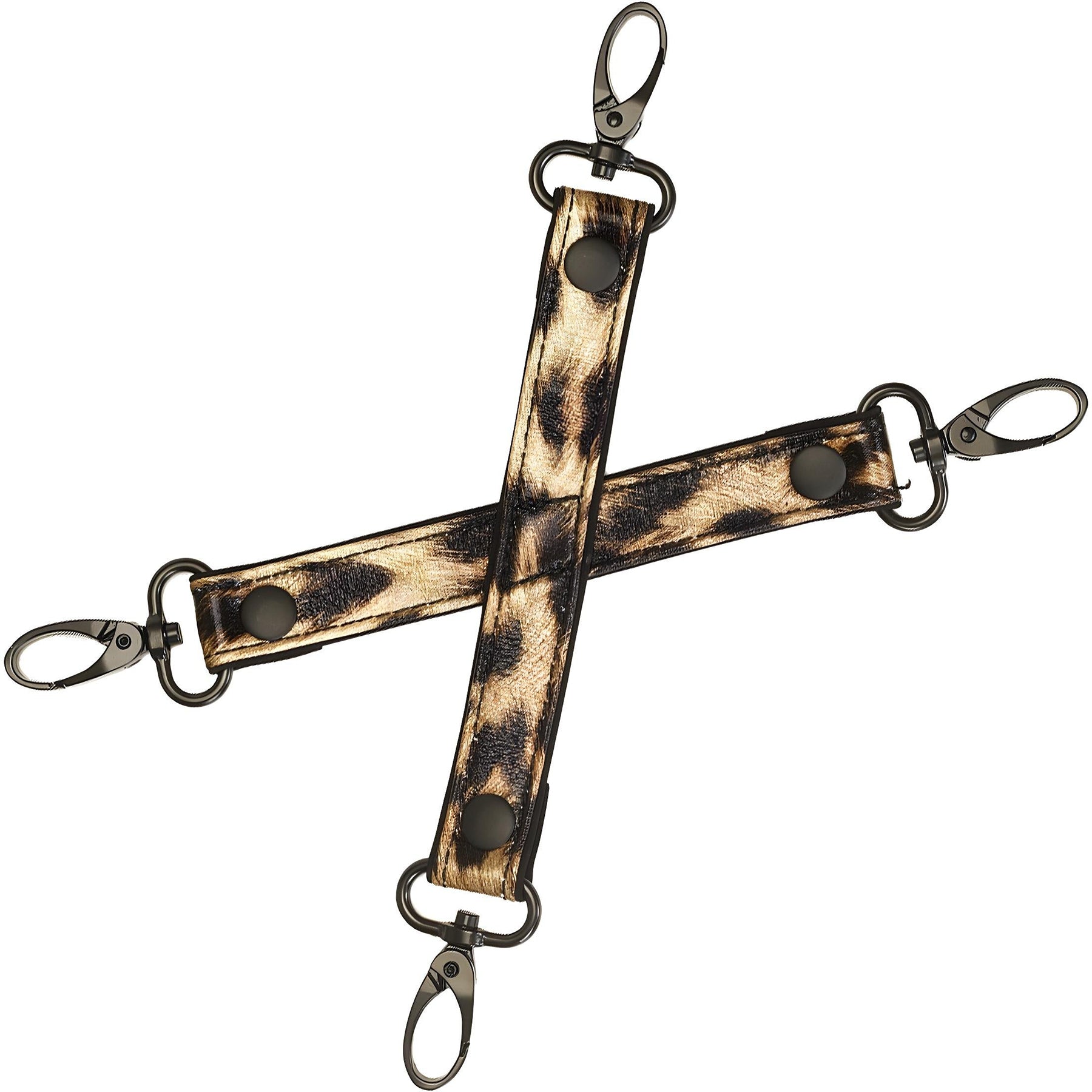 Vivid Bondage Leopard Print 13 Piece Soft Bondage Kit By Liebe Seele - Hogtie