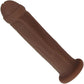 Leroy Dual Density Uncut Silicone Dildo by New York Toy Collective - Chocolate