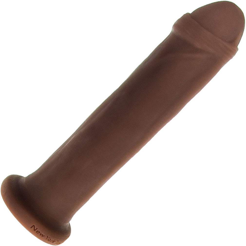 Leroy Dual Density Uncut Silicone Dildo by New York Toy Collective - Chocolate