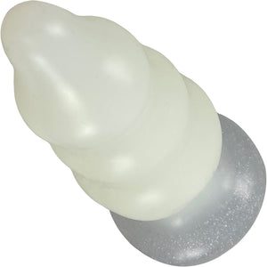 Pris Toys Lightning Bug 4.5" Silicone Anal Or Vaginal Plug - Glow