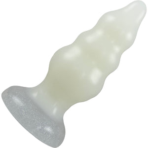 Pris Toys Lightning Bug 4.5" Silicone Anal Or Vaginal Plug - Glow