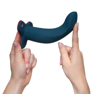 Limba Flex L 7.1" Silicone Bendable Dildo By Fun Factory - Velvet Blue