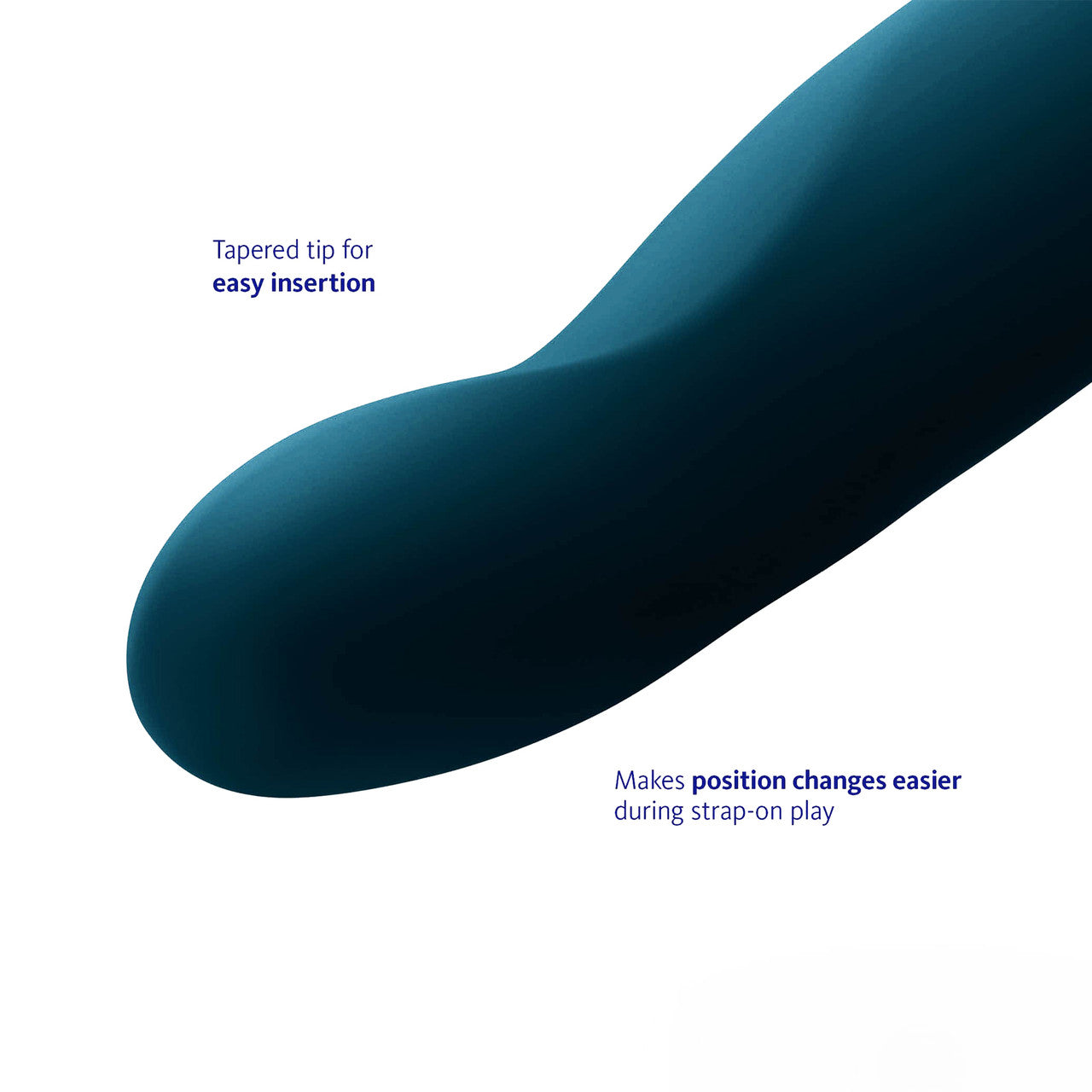 Limba Flex L 7.1" Silicone Bendable Dildo By Fun Factory - Velvet Blue