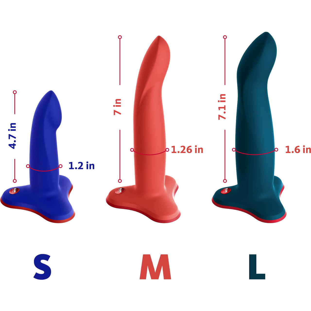 Limba Flex L 7.1" Silicone Bendable Dildo By Fun Factory - Velvet Blue