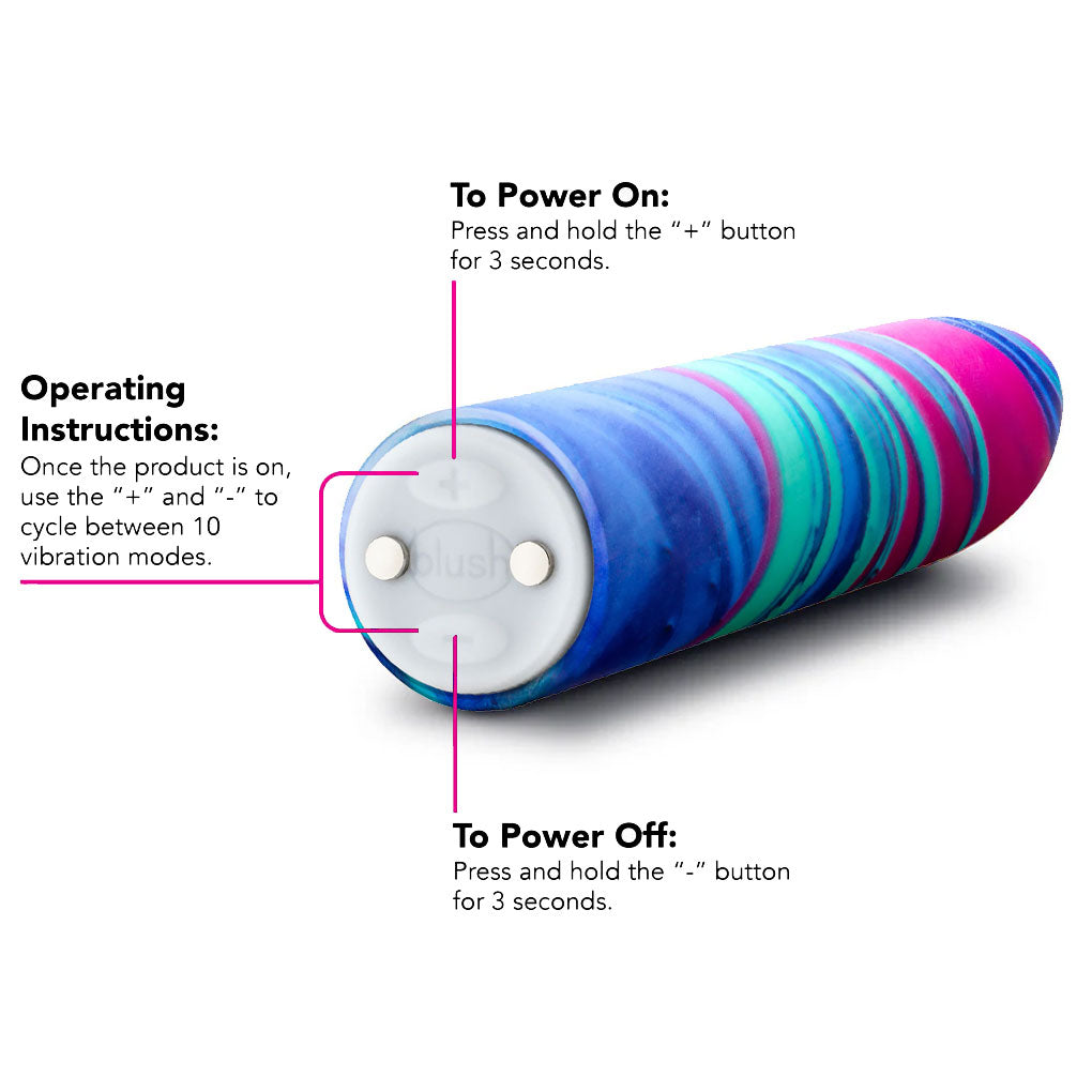 Limited Addiction Sublime Rechargeable Waterproof Power Vibe By Blush - Alexandrite