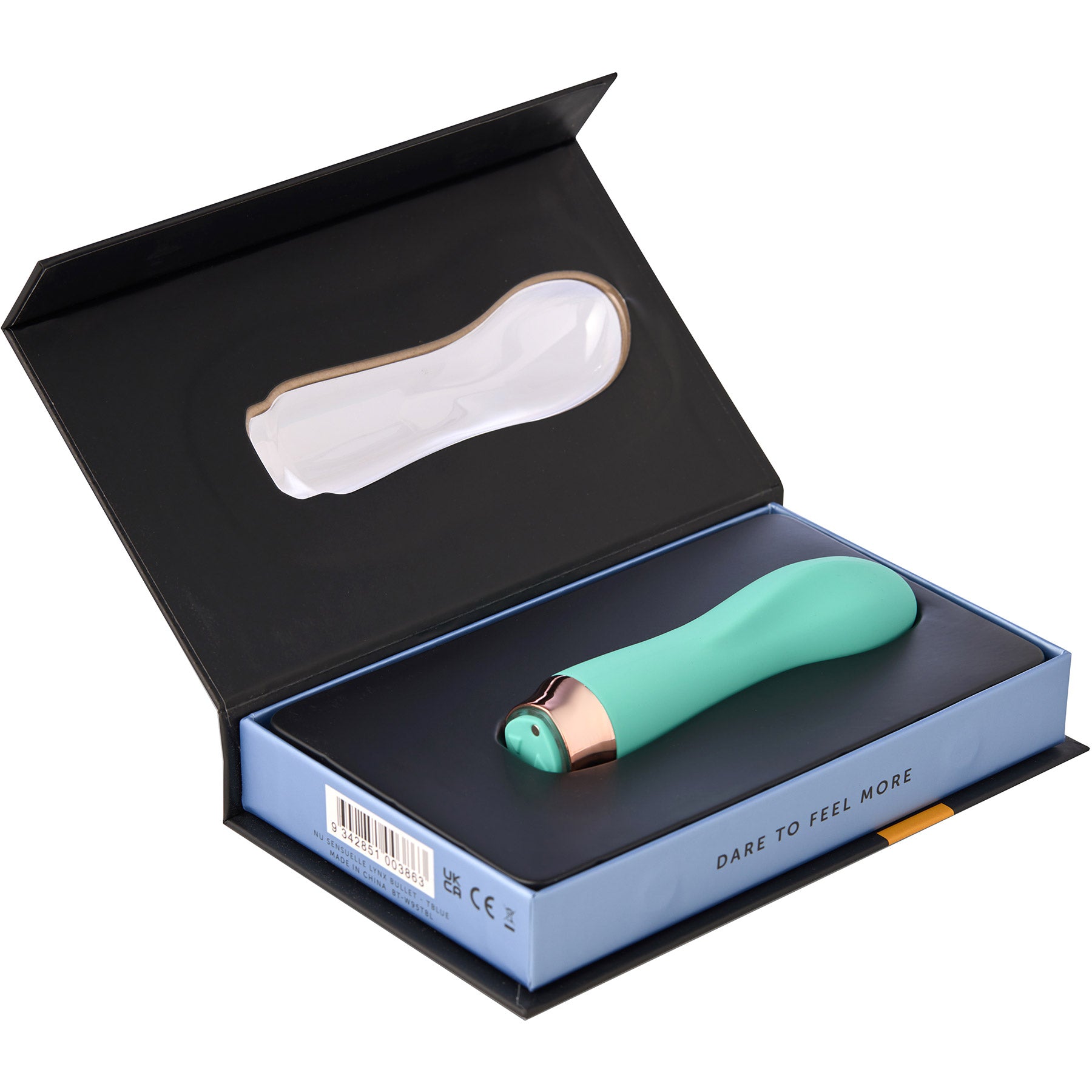 Lynx Rechargeable Bullet with Nitro Motor By Nu Sensuelle - Turquoise