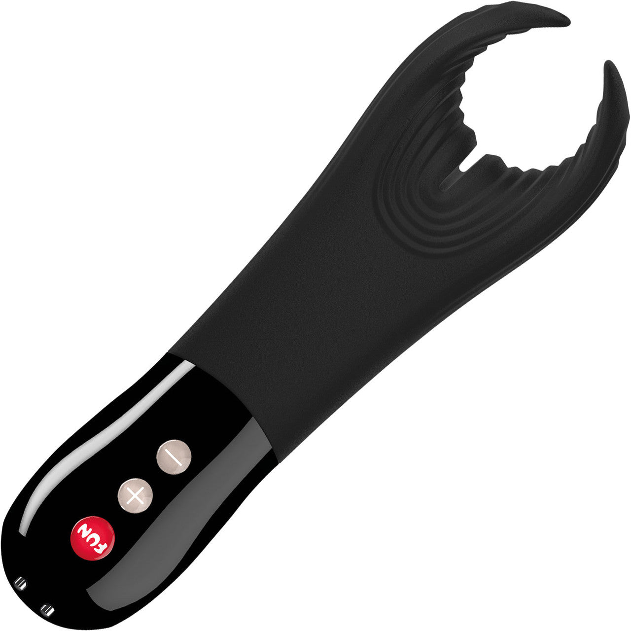 Fun Factory MANTA Vibrating Penis Stroker & Couples Penis Toy - Black