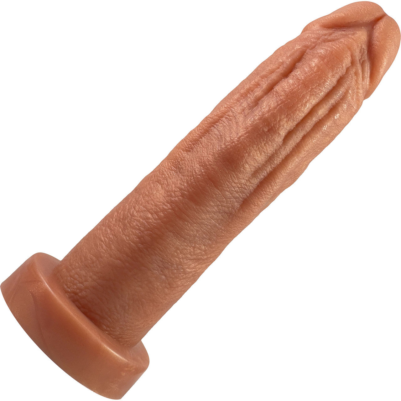 The Maximus Small Platinum 6.5" Silicone Ultrarealistic Dildo By Uberrime - Caramel