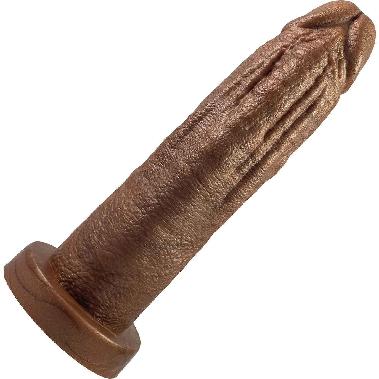 The Maximus Small Platinum 6.5" Silicone Ultrarealistic Dildo By Uberrime - Chocolate