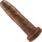 The Maximus Small Platinum 6.5" Silicone Ultrarealistic Dildo By Uberrime - Chocolate