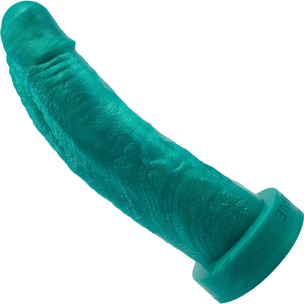 The Maximus Medium 8.25" Platinum Silicone Ultrarealistic Dildo By Uberrime - Seafoam Green