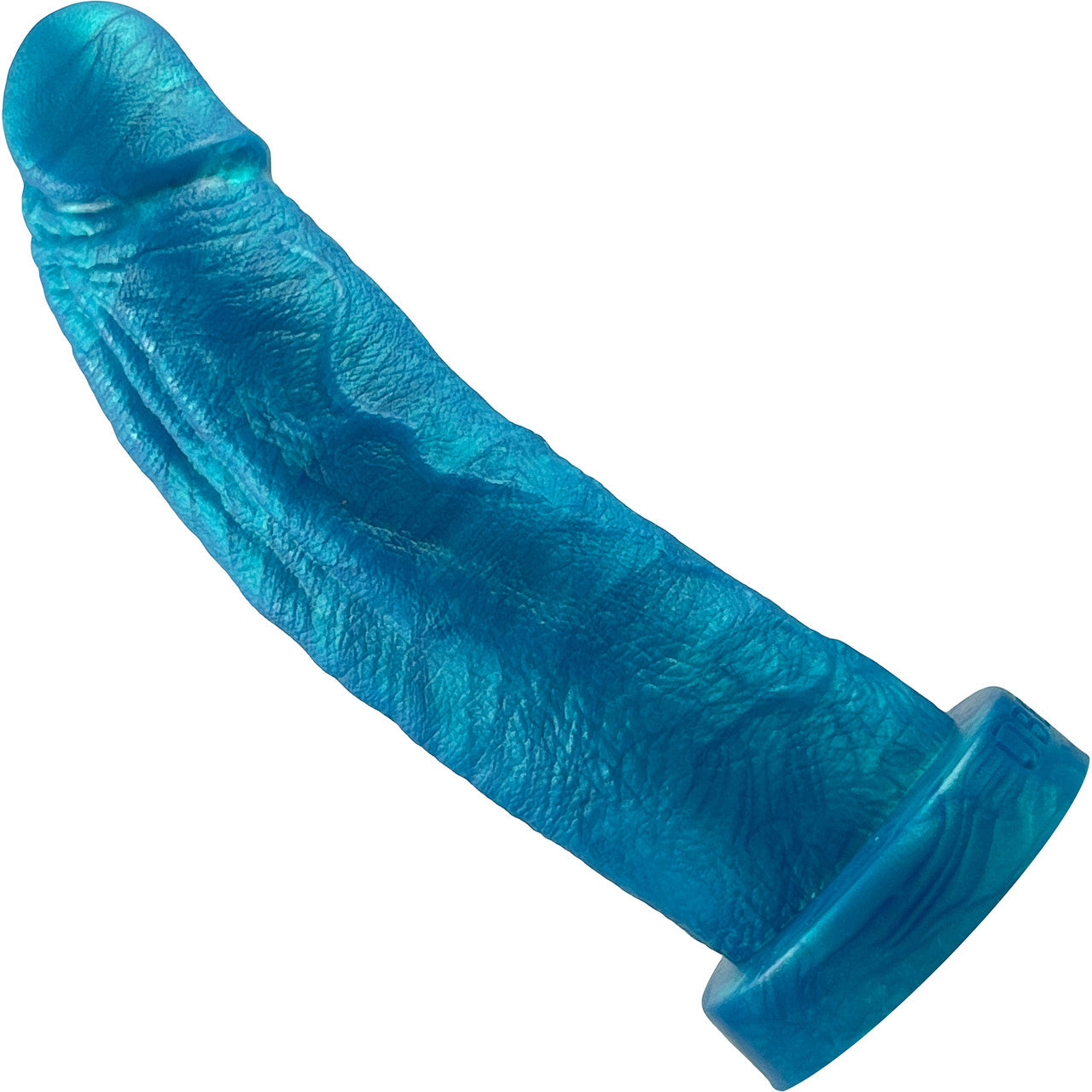 The Maximus Small Platinum 6.5" Silicone Ultrarealistic Dildo By Uberrime - Mermaid Blue