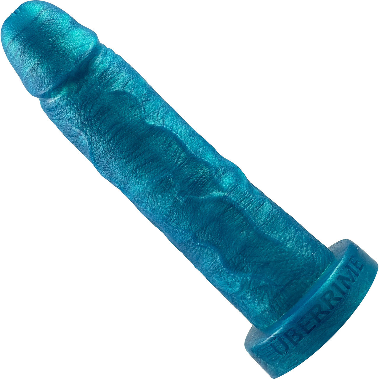 The Maximus Small Platinum 6.5" Silicone Ultrarealistic Dildo By Uberrime - Mermaid Blue