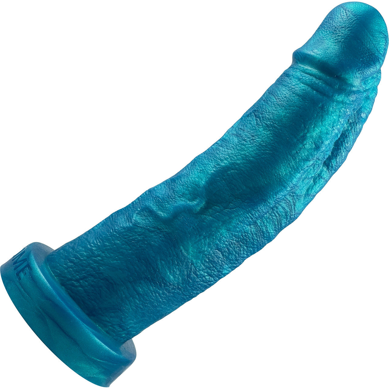 The Maximus Small Platinum 6.5" Silicone Ultrarealistic Dildo By Uberrime - Mermaid Blue