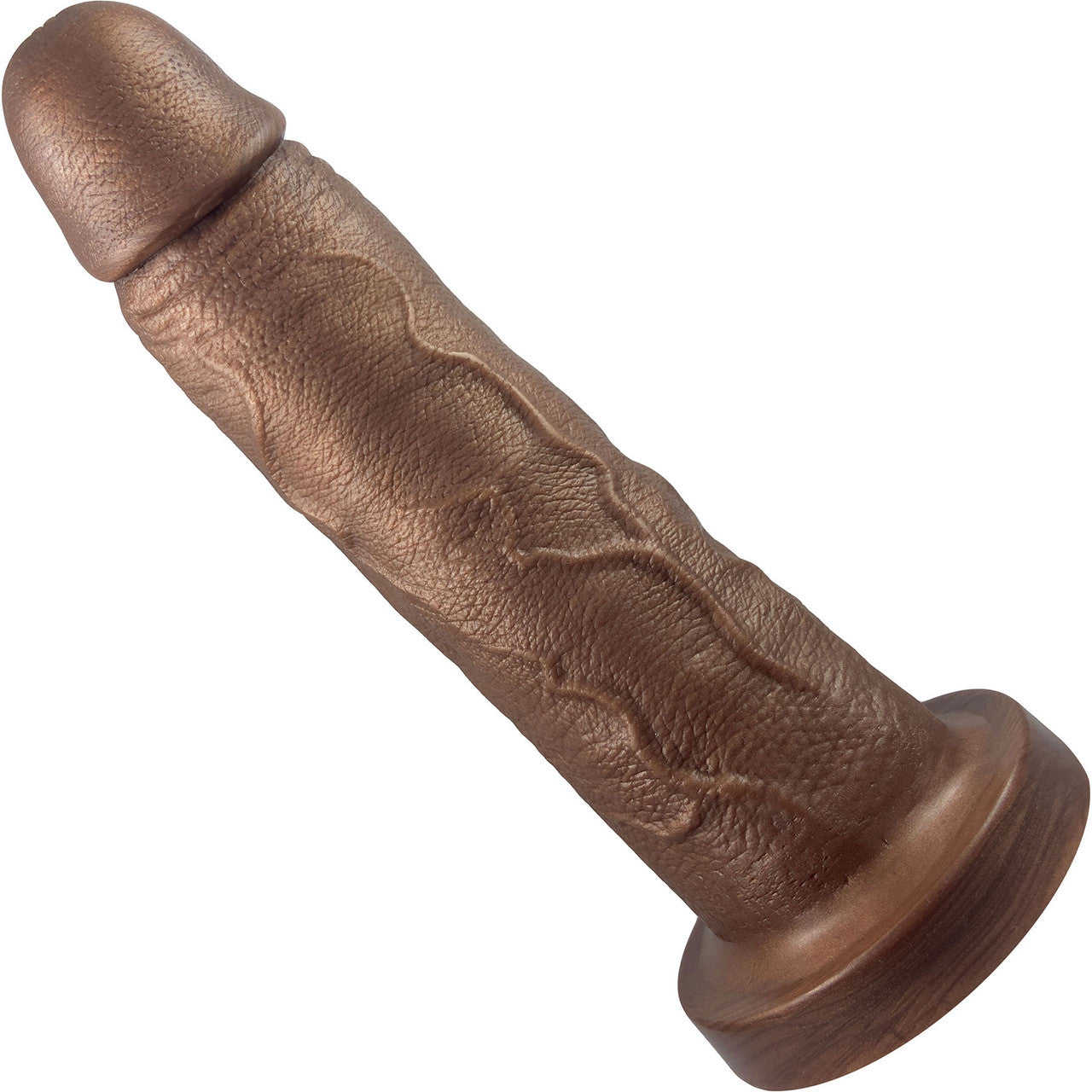 The Maximus Medium 8.25" Platinum Silicone Ultrarealistic Dildo By Uberrime - Chocolate